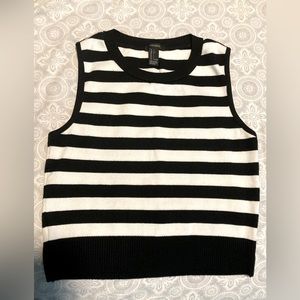 Forever 21 striped sweater vest L